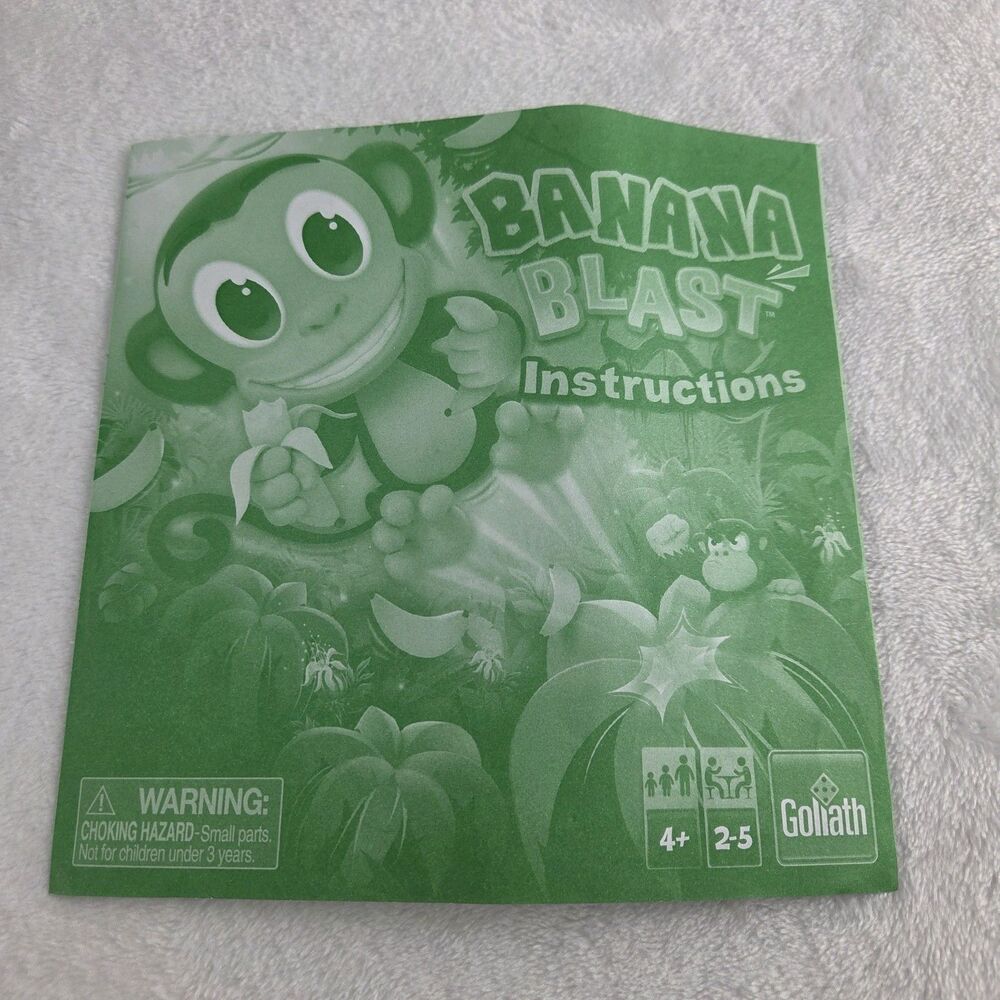 Banana Blast Game Goliath 2019 Pull Bananas & Make Monkey Jump Family Game - Picture 3 of 14
